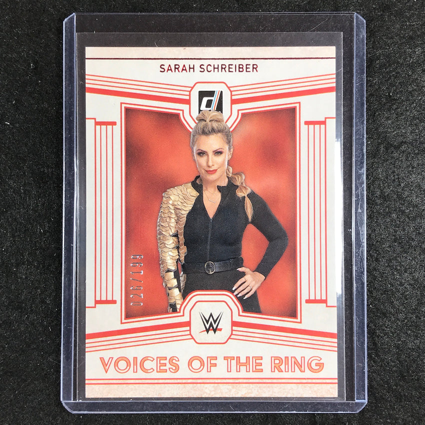 2023 Chronicles WWE SARAH SCHREIBER Voices of the Ring Red 26/199