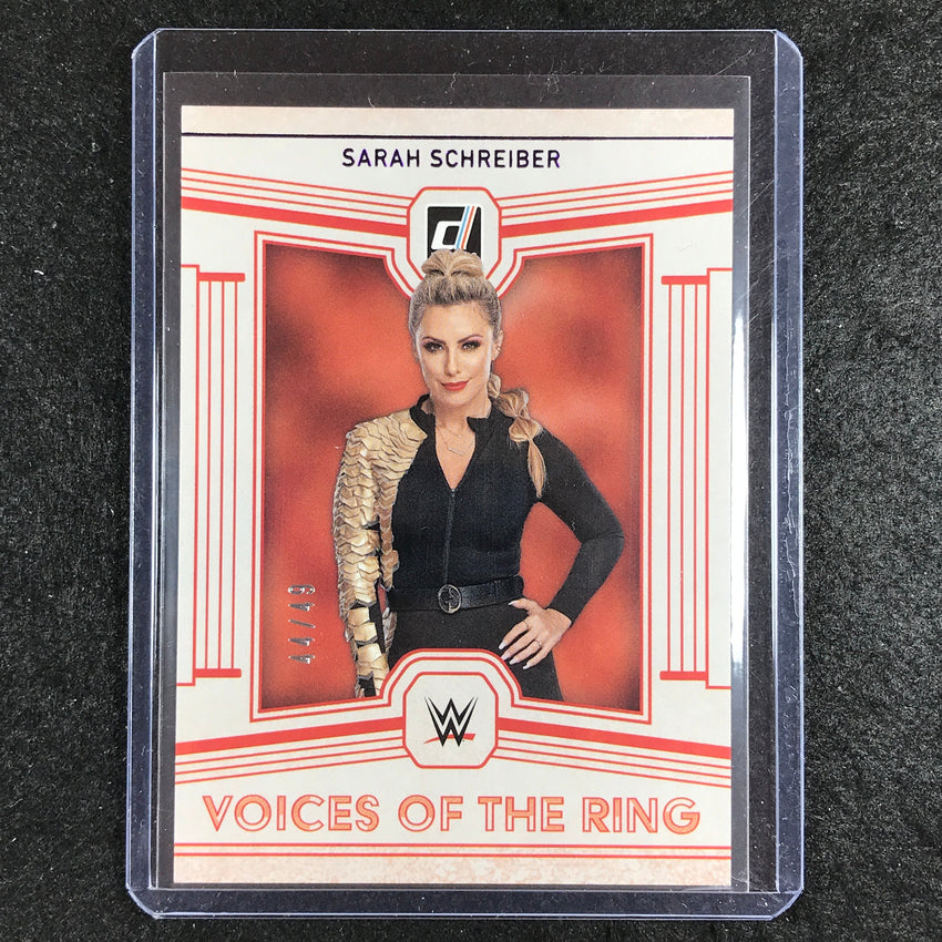 2023 Chronicles WWE SARAH SCHREIBER Voices of the Ring Purple 44/49