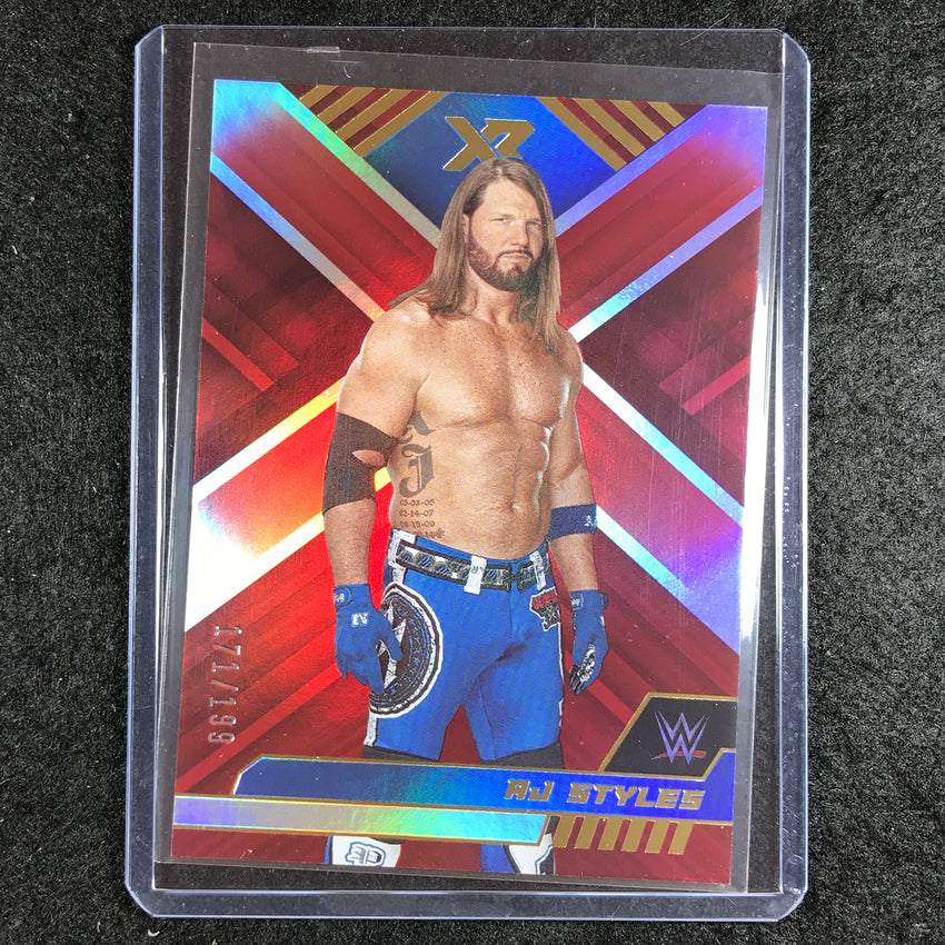 2023 Chronicles WWE AJ STYLES XR Red 171/199 #279