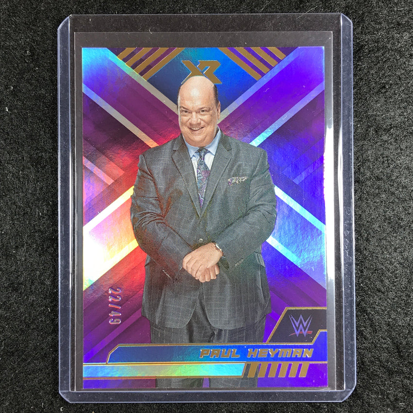 2023 Chronicles WWE PAUL HEYMAN XR Purple 22/49