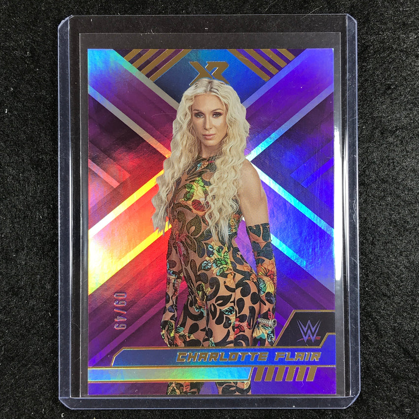 2023 Chronicles WWE CHARLOTTE FLAIR XR Purple 9/49
