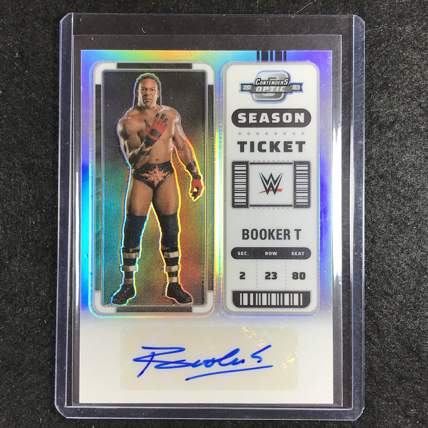 2023 Chronicles WWE BOOKER T Contenders Optic Season Ticket Auto Base #BKT