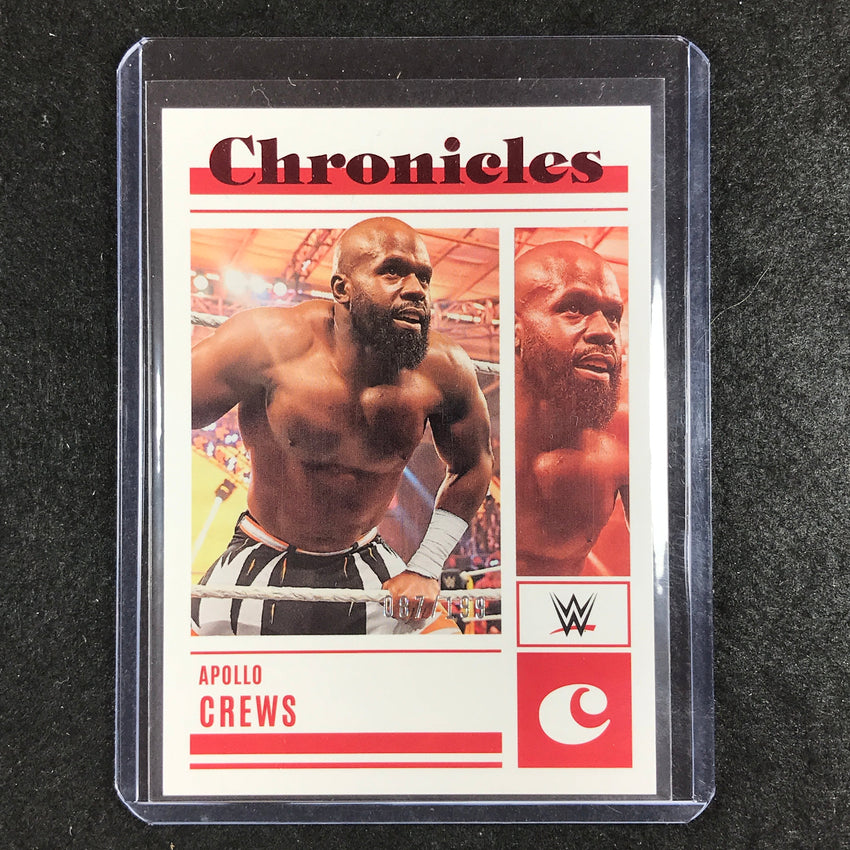 2023 Chronicles WWE APOLLO CREWS Chronicles Red 87/199 #3