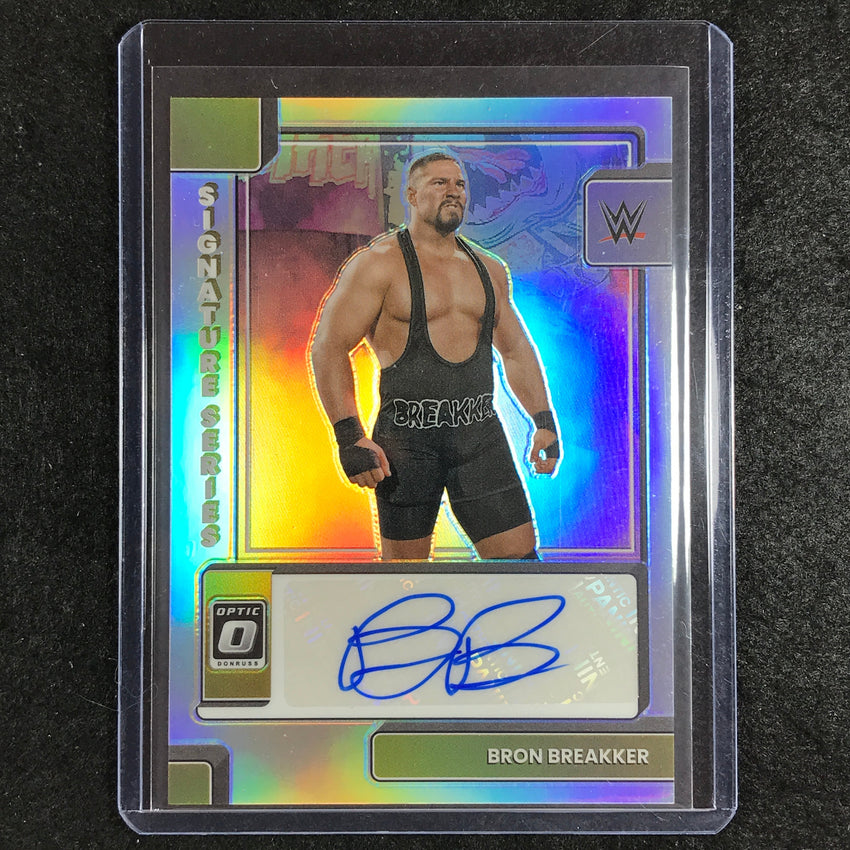 2023 Chronicles WWE BRON BREAKKER Donruss Optic Signature Series Auto Base #BRN