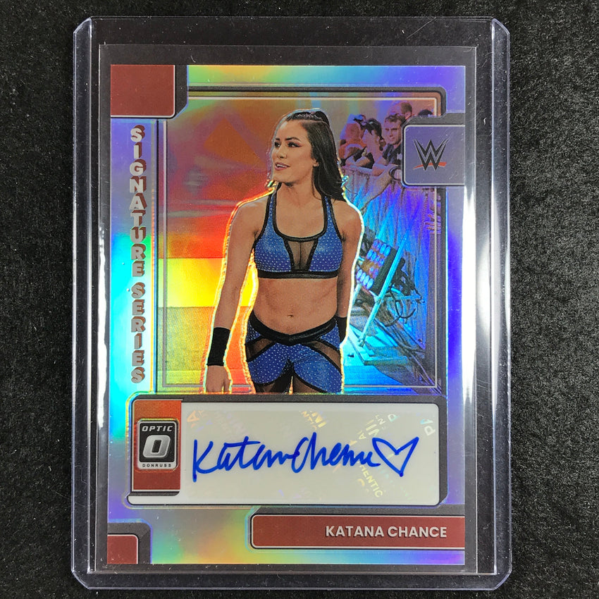 2023 Chronicles WWE KATANA CHANCE Donruss Optic Signature Series Auto Base #KAT
