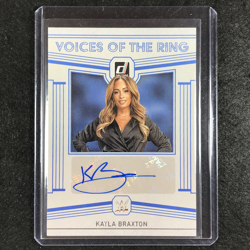 2023 Chronicles WWE KAYLA BRAXTON Voices of the Ring Auto Base #KBX