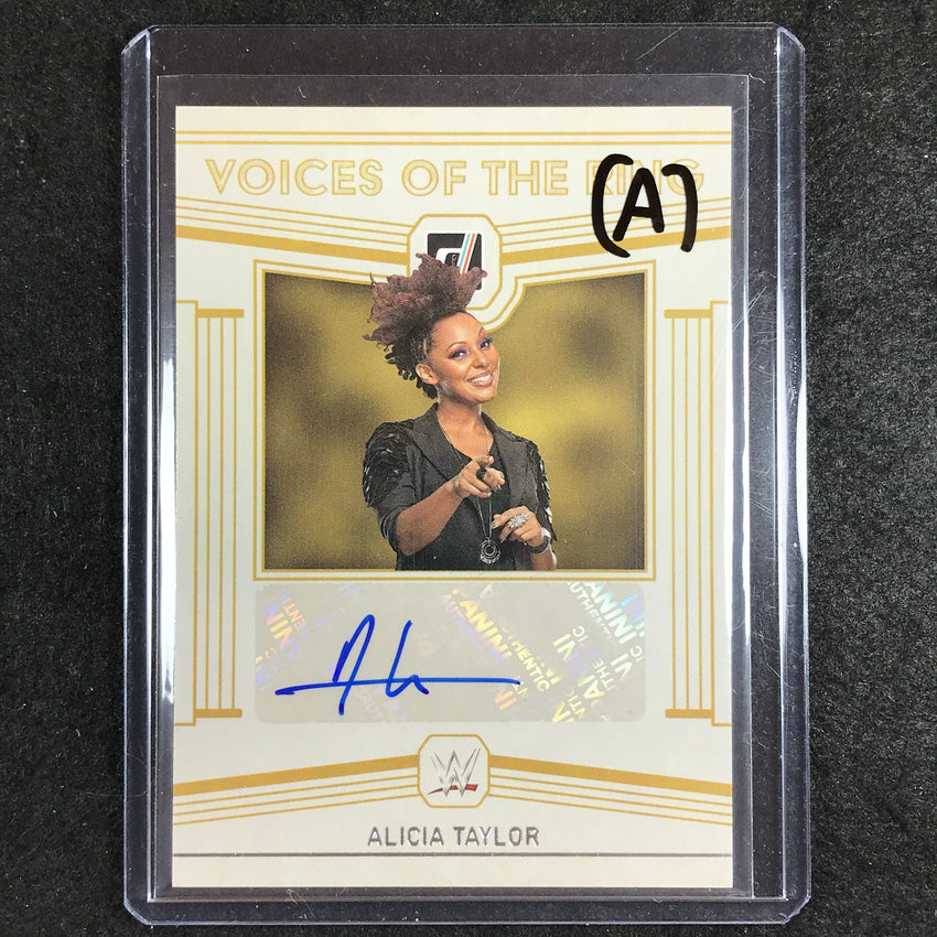 2023 Chronicles WWE ALICIA TAYLOR Voices of the Ring Auto Base #ATL (A)