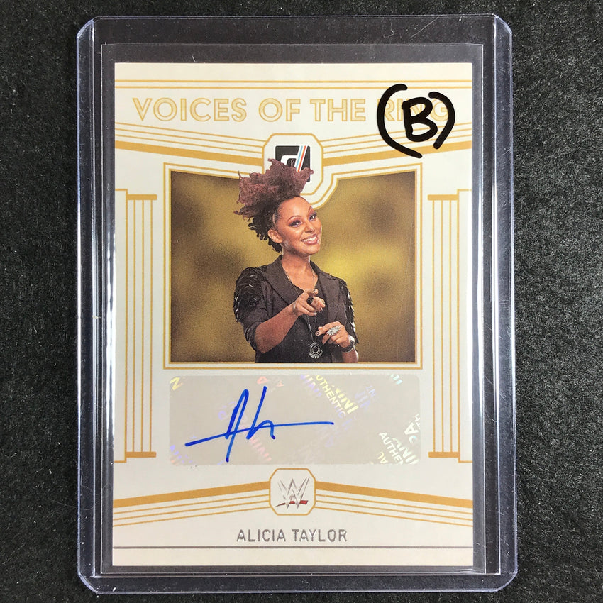 2023 Chronicles WWE ALICIA TAYLOR Voices of the Ring Auto Base #ATL (B)