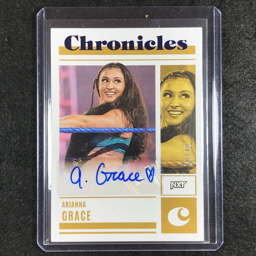 2023 Chronicles WWE ARIANNA GRACE Chronicles Auto Blue 10/49