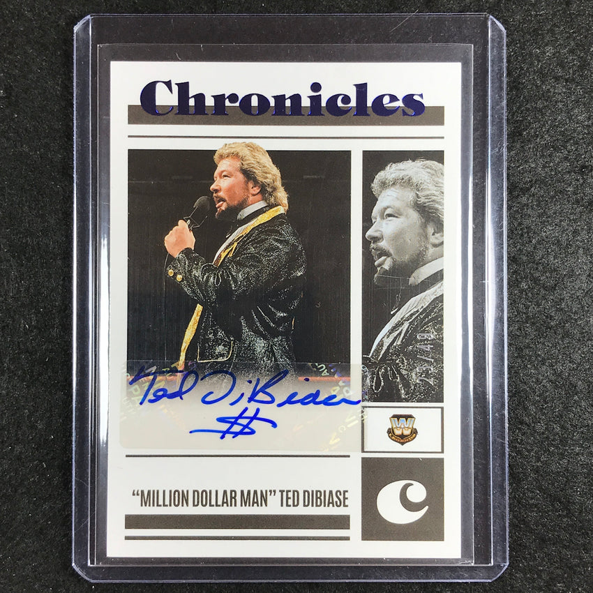 2023 Chronicles WWE MILLION DOLLAR MAN TED DIBIASE Chronicles Auto Blue 23/49