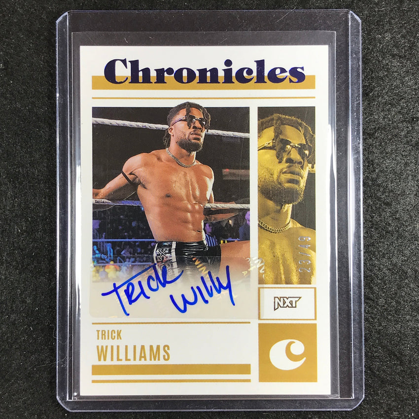 2023 Chronicles WWE TRICK WILLIAMS Chronicles Auto Blue 23/49