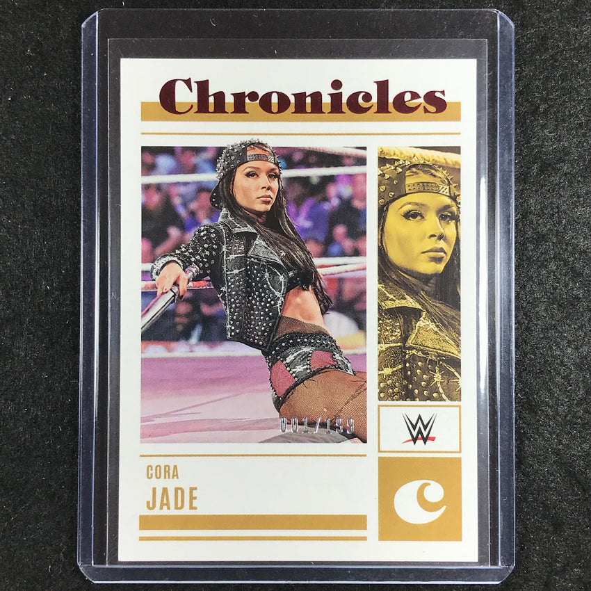 2023 Chronicles WWE CORA JADE Chronicles Red 1/199 #95