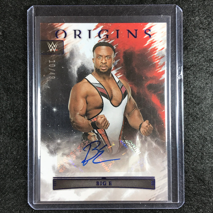 2023 Chronicles WWE BIG E Origins Auto Blue 10/49