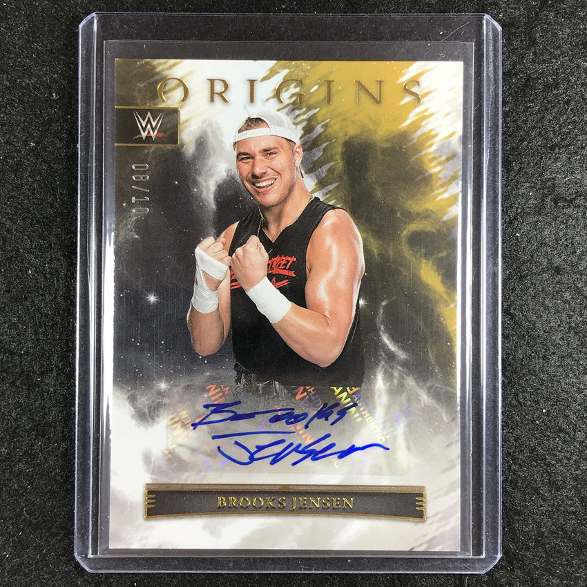 2023 Chronicles WWE BROOKS JENSEN Origins Auto Gold 8/10