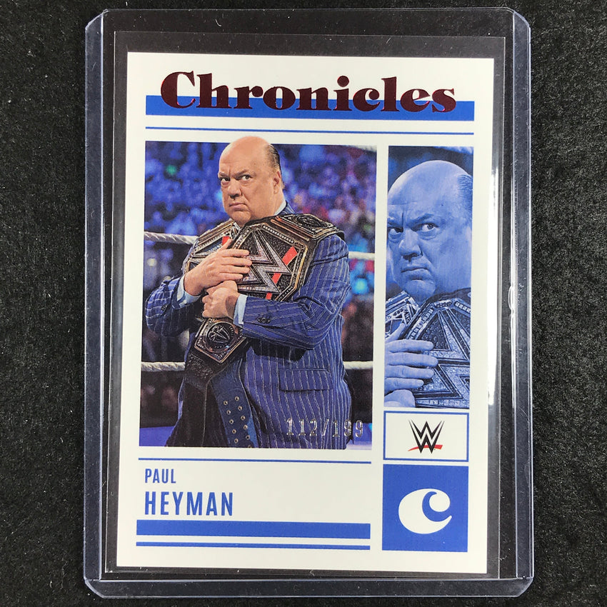 2023 Chronicles WWE PAUL HEYMAN Chronicles Red 112/199 #100