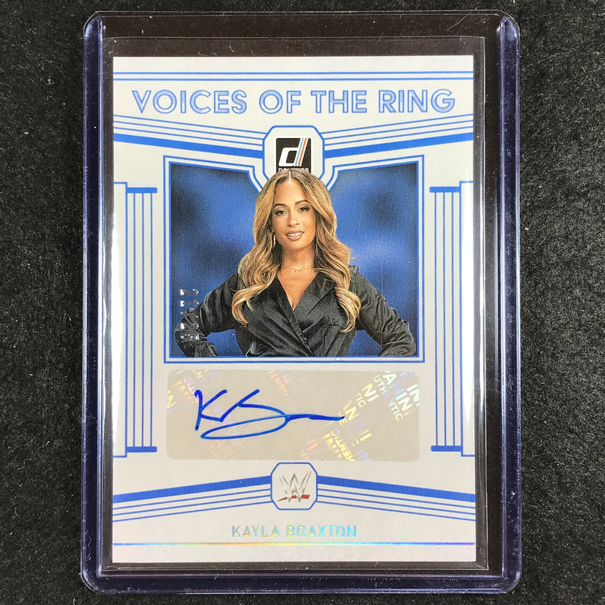 2023 Chronicles WWE KAYLA BRAXTON Voices of the Ring Auto Holo Silver 21/25