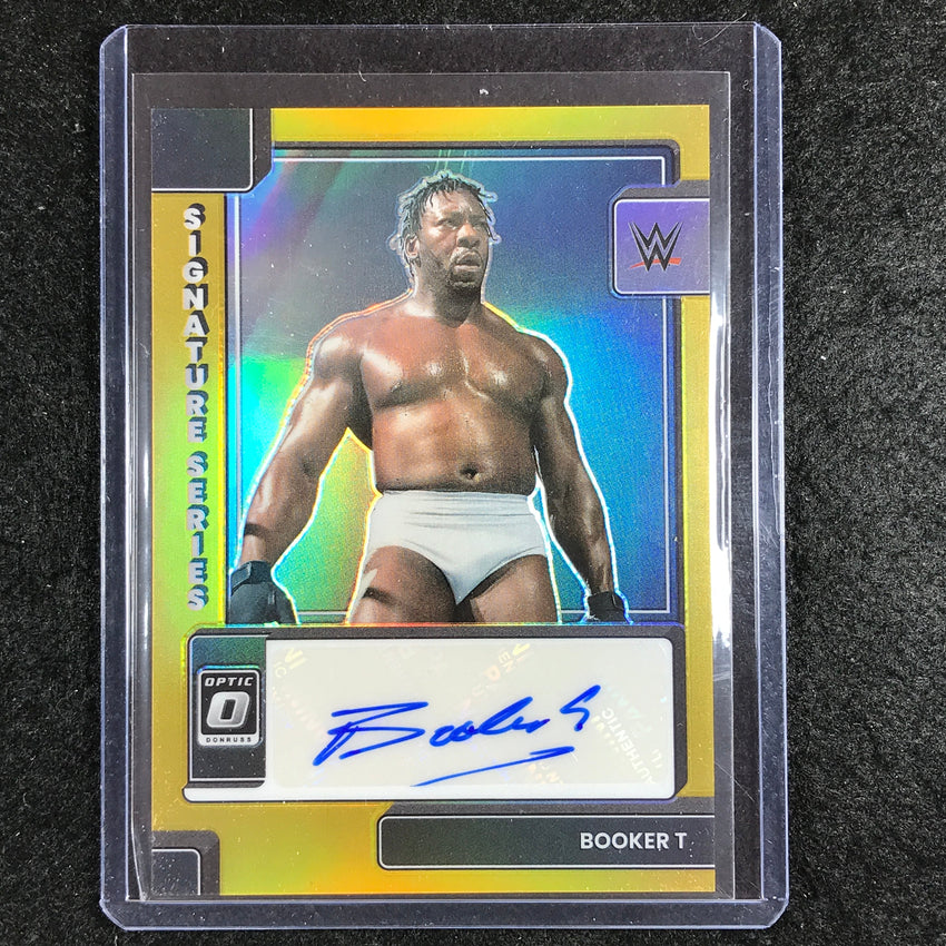 2023 Chronicles WWE BOOKER T Donruss Optic Signature Series Auto Gold 8/10