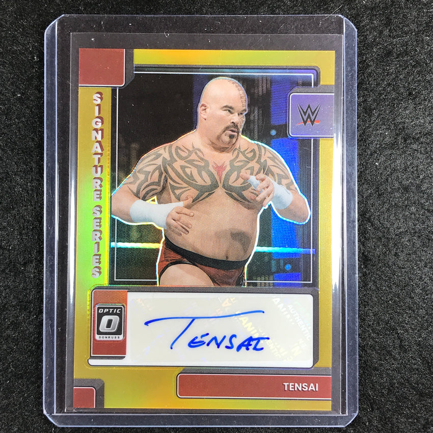 2023 Chronicles WWE TENSAI Donruss Optic Signature Series Auto Gold 7/10