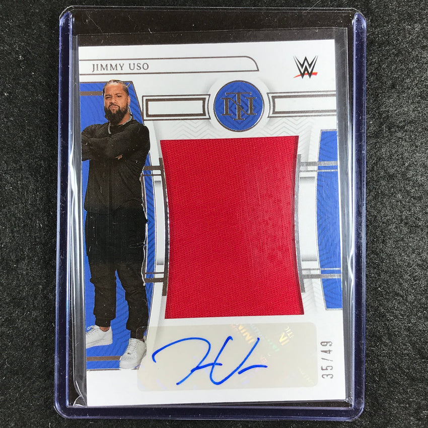 2023 Chronicles WWE JIMMY USO National Treasures Relic Auto 35/49