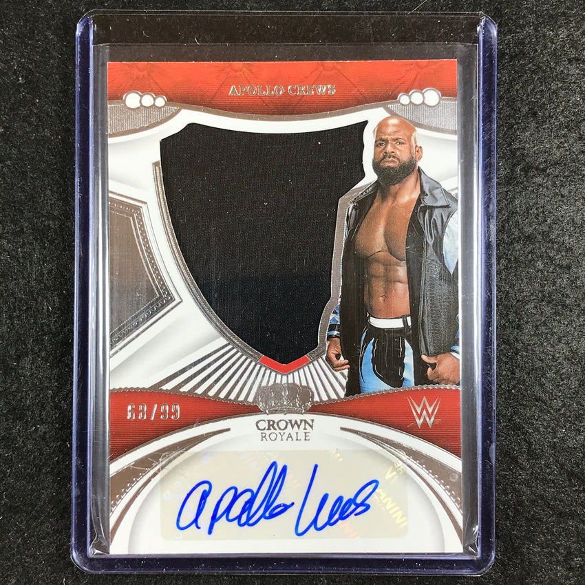 2023 Chronicles WWE APOLLO CREWS Silhouettes Relic Auto 68/99