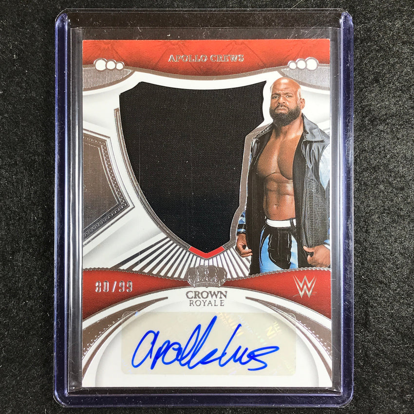2023 Chronicles WWE APOLLO CREWS Silhouettes Relic Auto 80/99