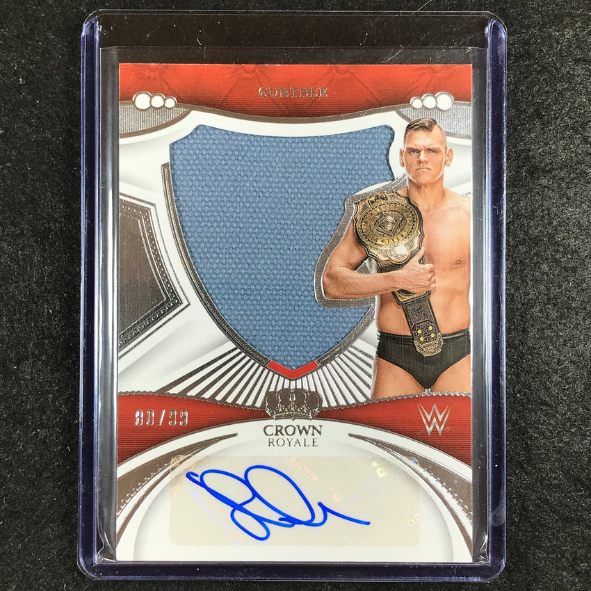 2023 Chronicles WWE GUNTHER Silhouettes Relic Auto 80/99