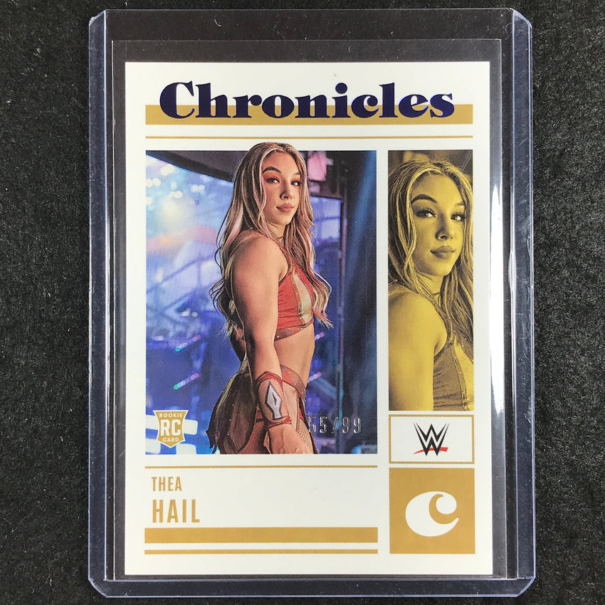 2023 Chronicles WWE THEA HAIL Chronicles Rookie Blue 55/99 #61