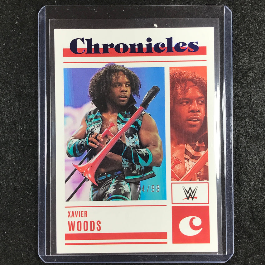 2023 Chronicles WWE XAVIER WOODS Chronicles Blue 74/99 #80