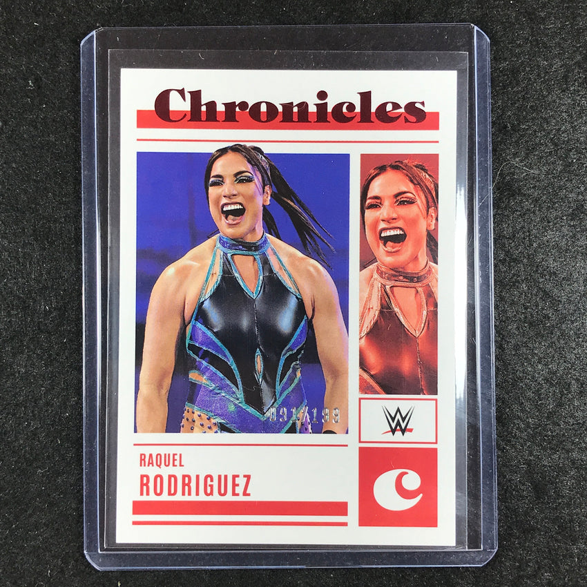2023 Chronicles WWE RAQUEL RODRIGUEZ Chronicles Red 91/199 #11