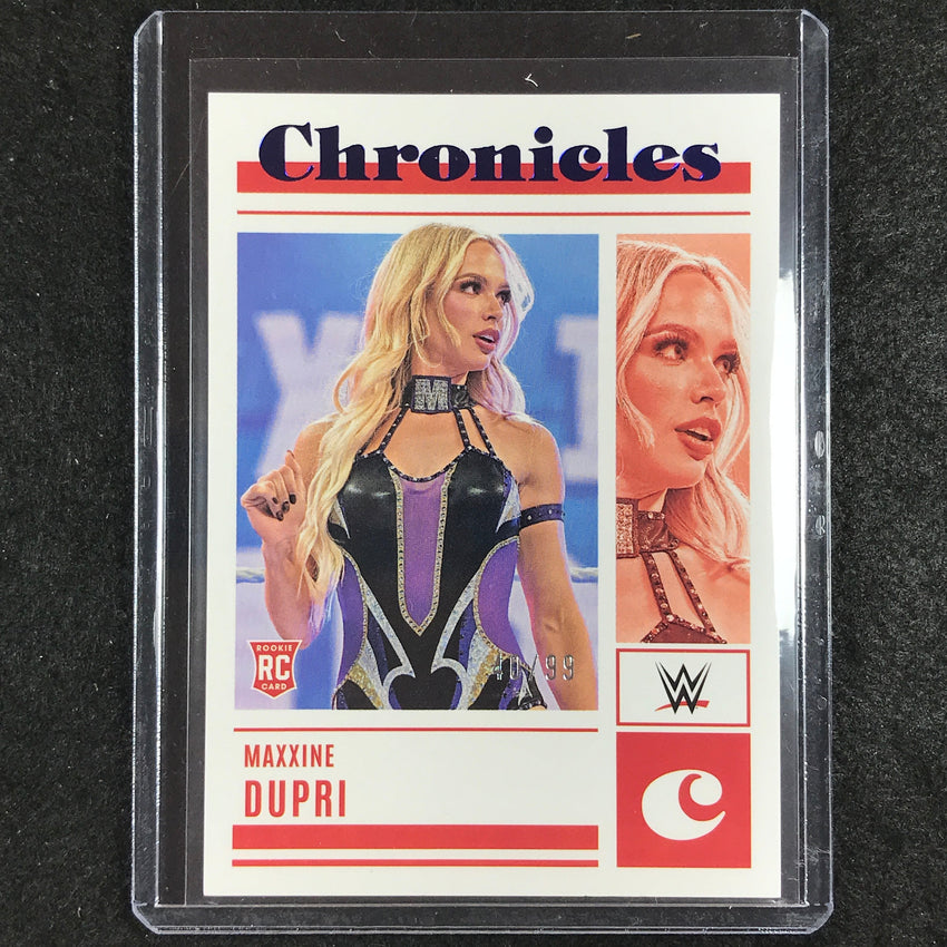 2023 Chronicles WWE MAXXINE DUPRI Chronicles Rookie Blue 40/99 #89