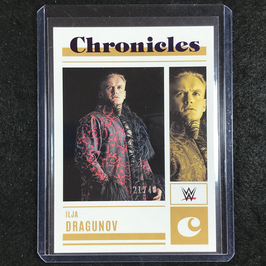2023 Chronicles WWE ILJA DRAGUNOV Chronicles Purple 21/49 #72