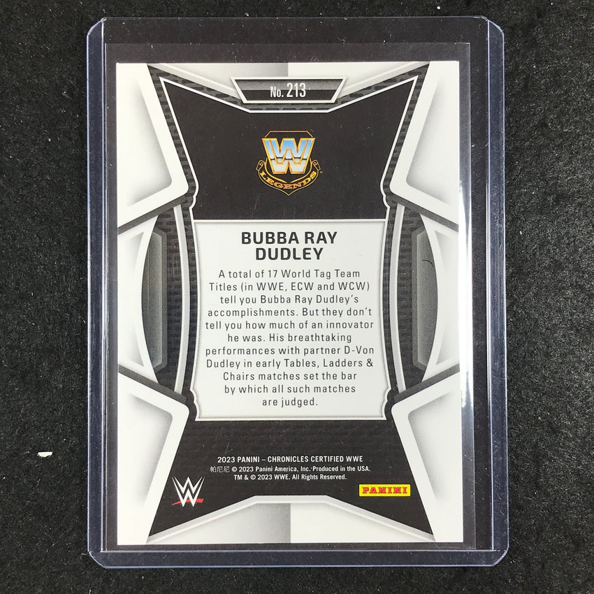 2023 Chronicles WWE BUBBA RAY DUDLEY Certified Platinum 1/1