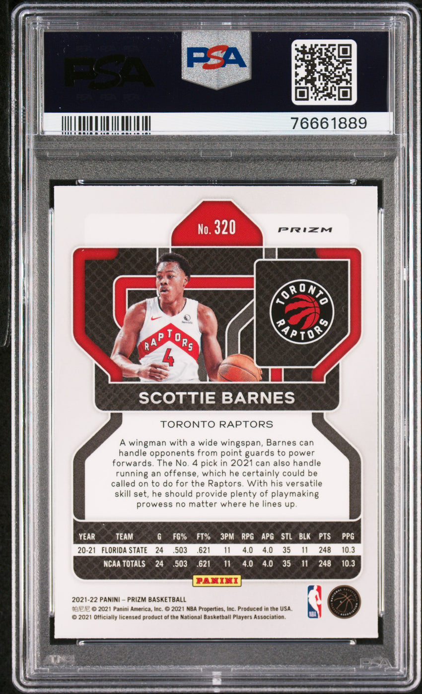 2021 Panini Prizm Scottie Barnes Silver Prizm #320 PSA 9 76661889