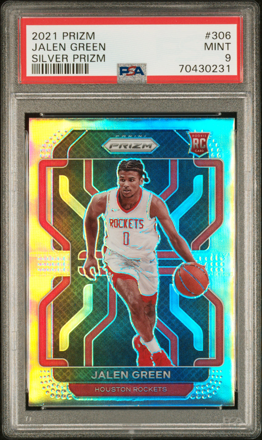 2021 Panini Prizm Jalen Green Silver Prizm #306 PSA 9 70430231