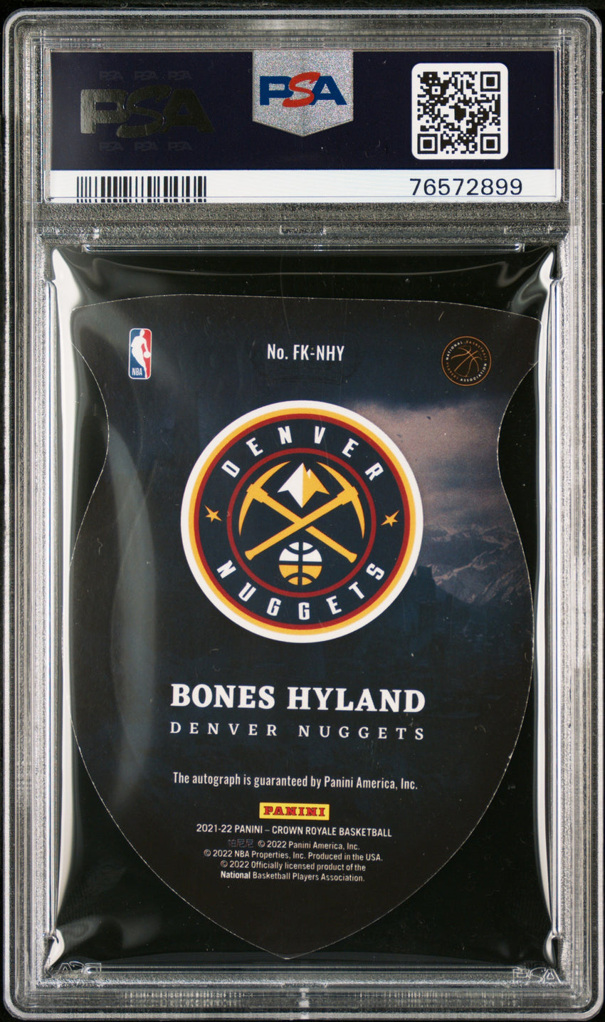 2021 Panini Crown Royale Future Kings Signatures Bones Hyland Future Kings Signature #NHY PSA 8 76572899