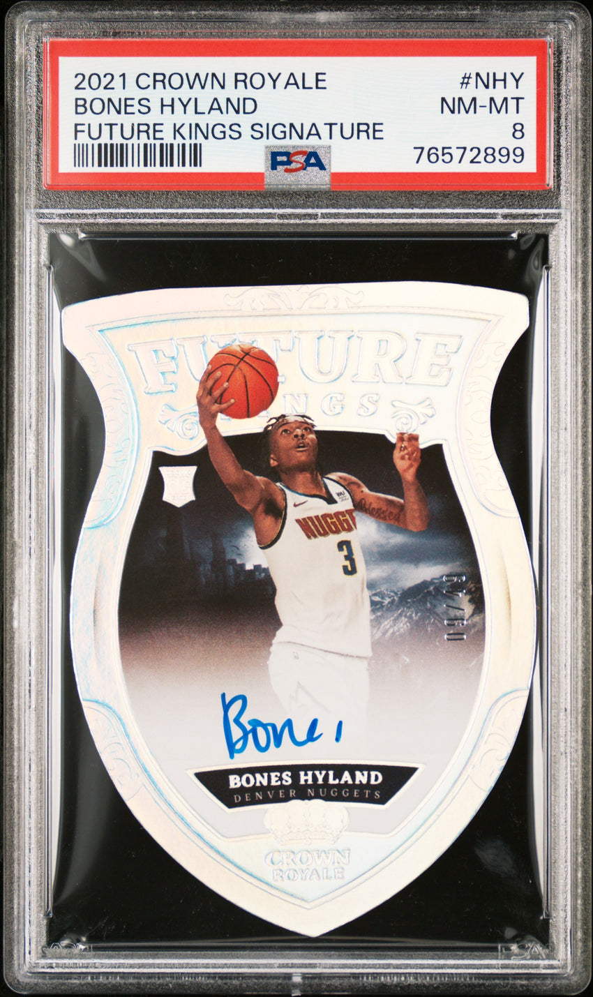2021 Panini Crown Royale Future Kings Signatures Bones Hyland Future Kings Signature #NHY PSA 8 76572899