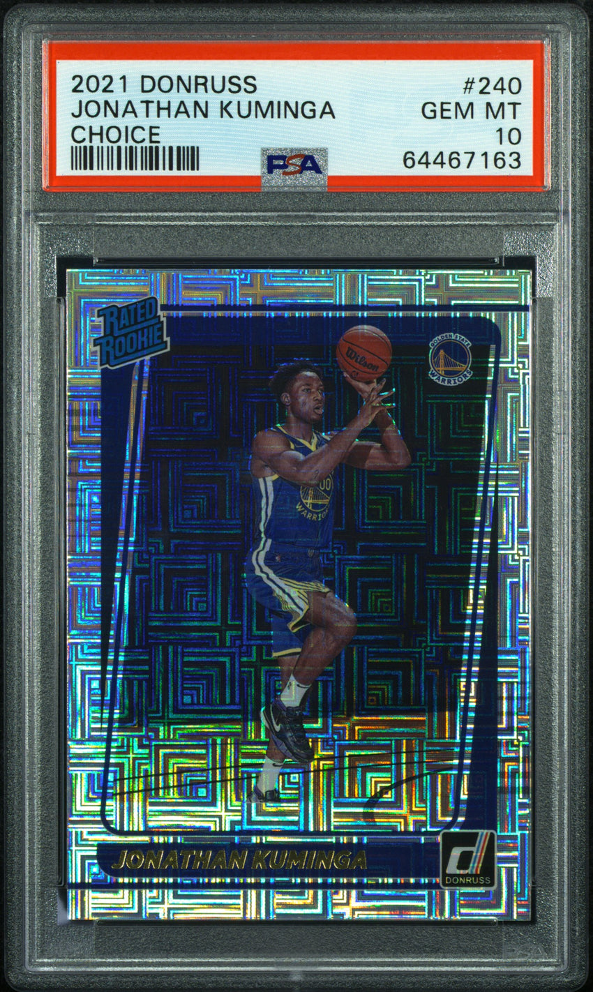 2021 Panini Donruss Jonathan Kuminga Choice #240 PSA 10 64467163