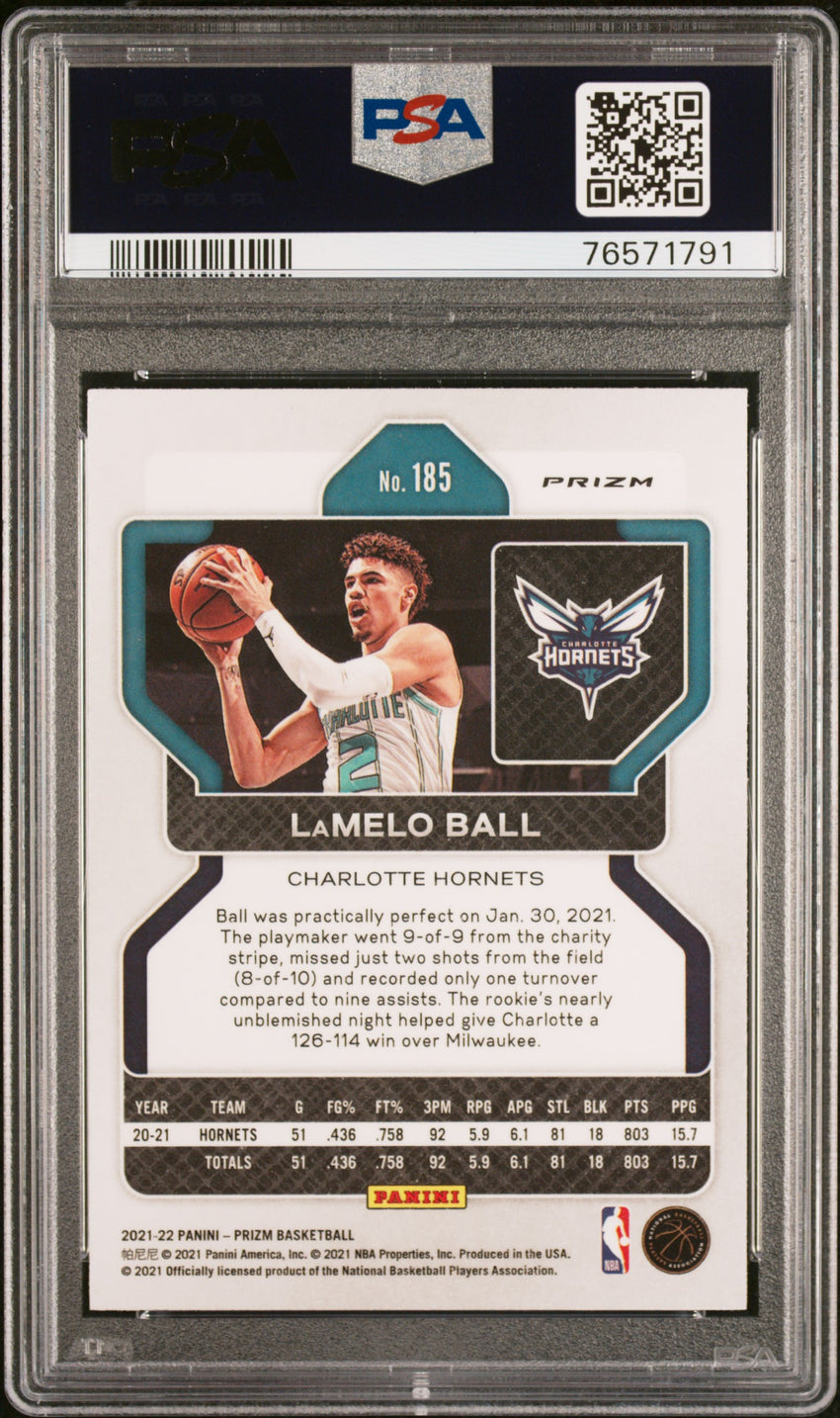 2021 Panini Prizm Lamelo Ball Purple Wave #185 PSA 6 76571791