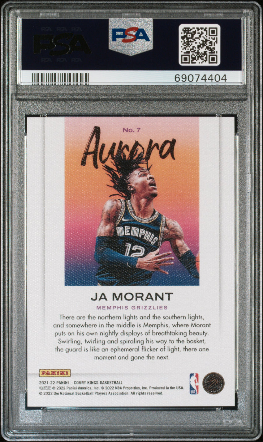 2021 Panini Court Kings Aurora Ja Morant Aurora #7 PSA 9 69074404