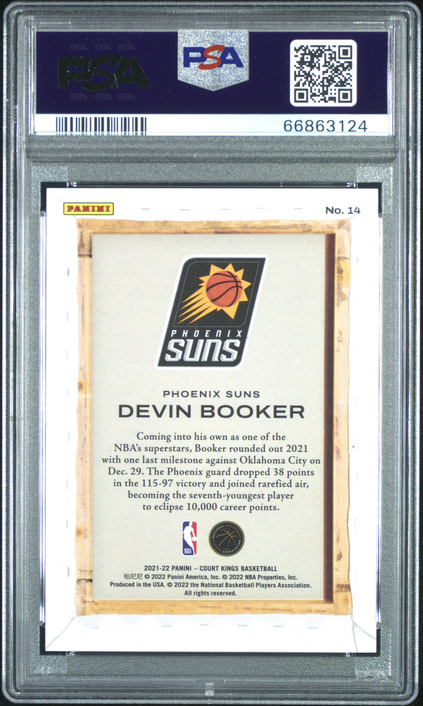 2021 Panini Court Kings Blank Slate Devin Booker Blank Slate #14 PSA 10 66863124
