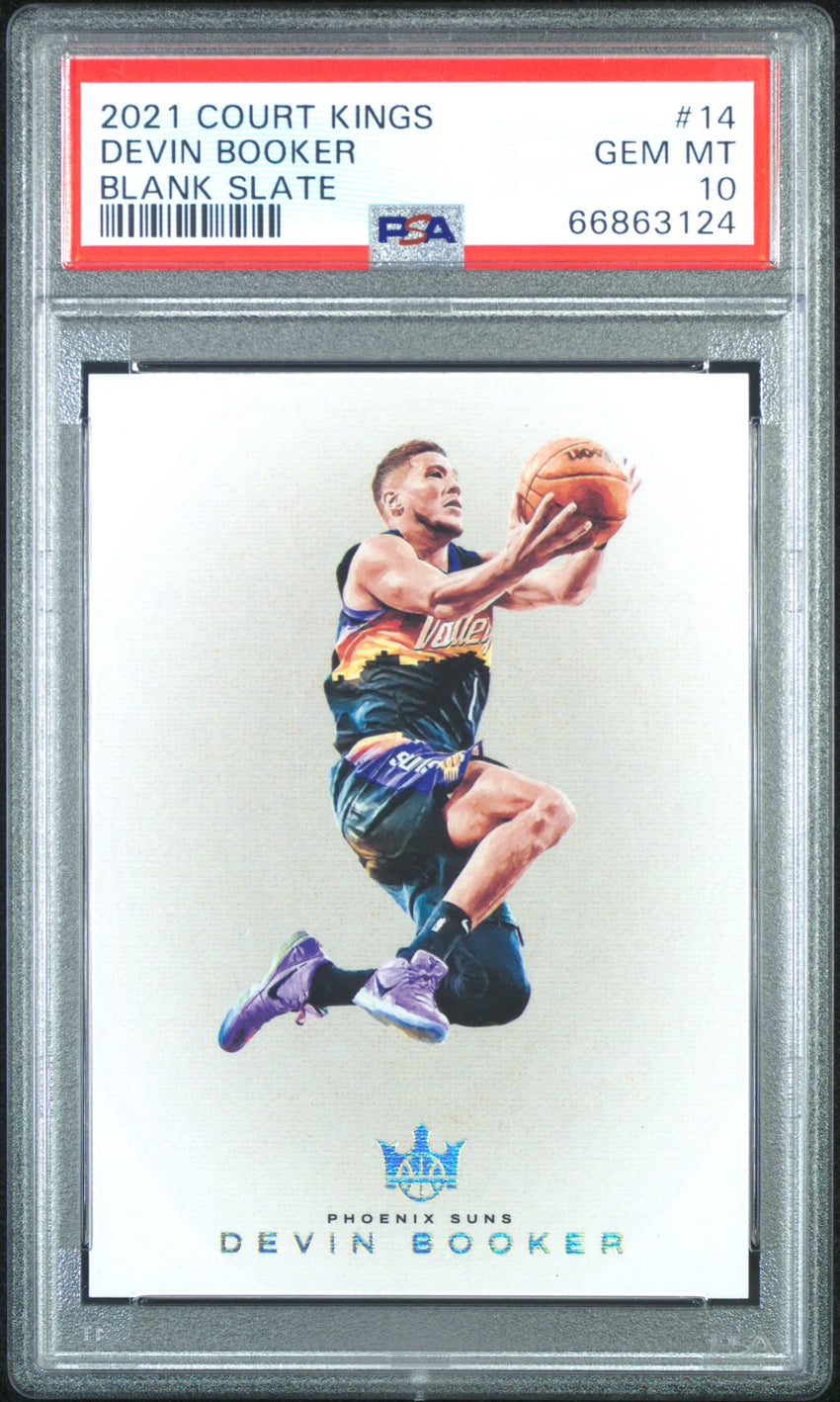 2021 Panini Court Kings Blank Slate Devin Booker Blank Slate #14 PSA 10 66863124