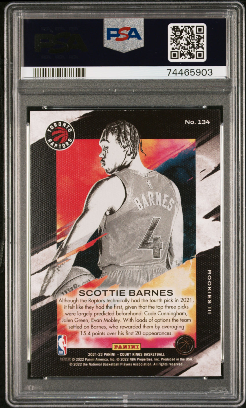 2021 Panini Court Kings Scottie Barnes #134 PSA 8 74465903