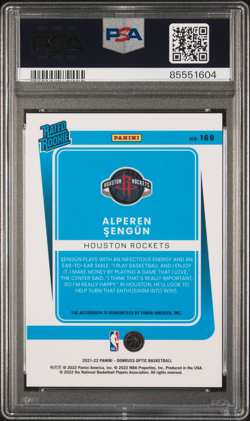 2021 Panini Donruss Optic Alperen Sengun Autograph #169 PSA 10 85551604