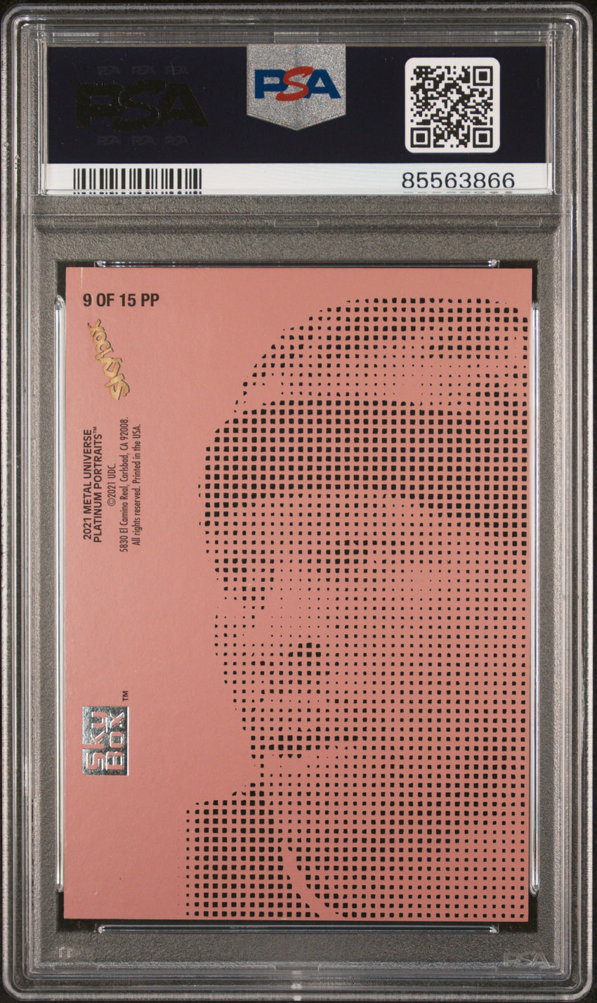 2023 Upper Deck Metal Universe Platinum Portraits Allen Iverson Plt Portraits-Metallic Pink #PP9 PSA 8 85563866