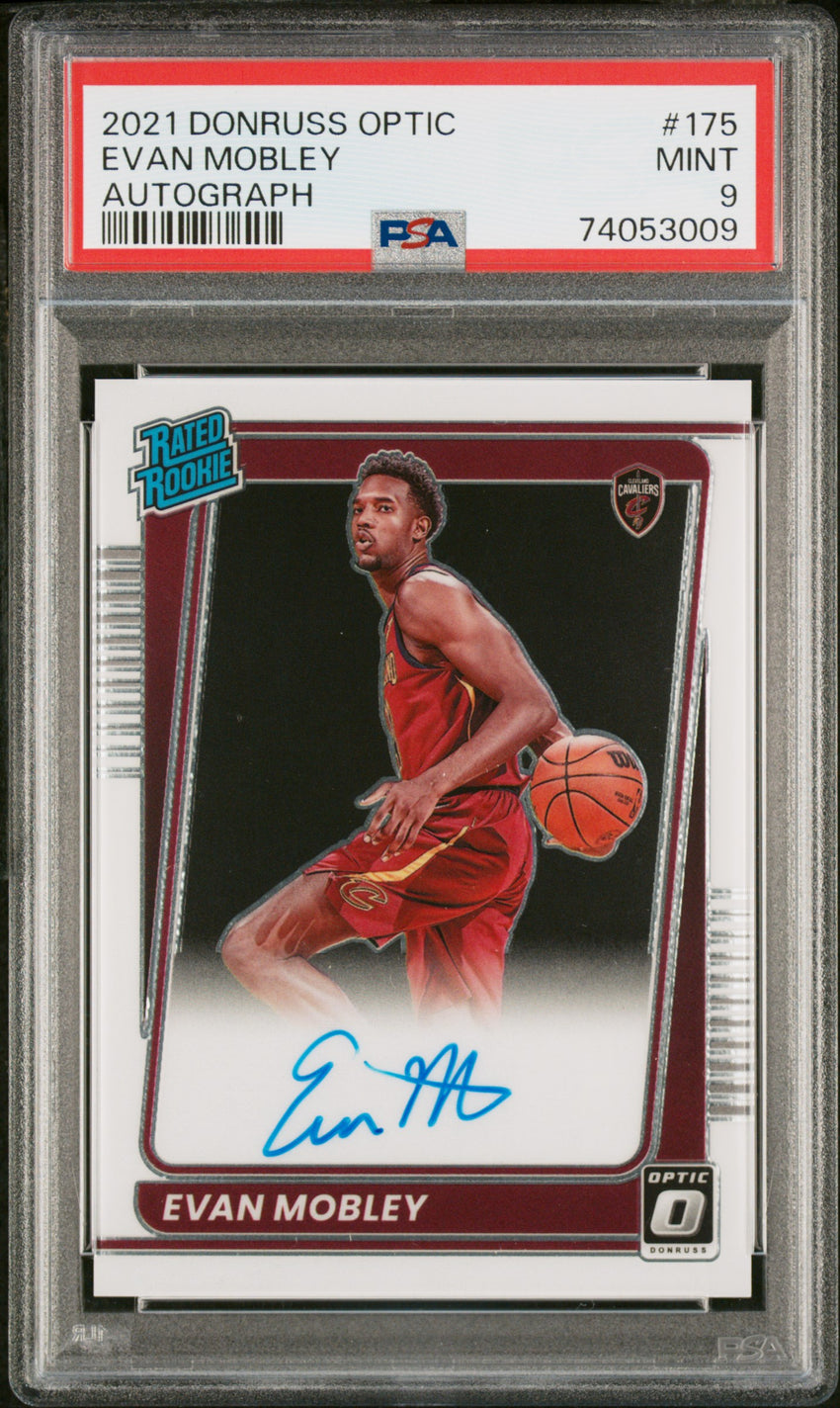 2021 Panini Donruss Optic Evan Mobley Autograph #175 PSA 9 74053009