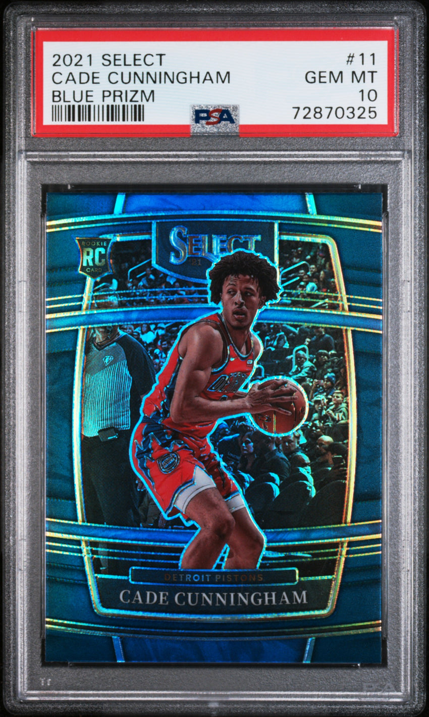 2021 Panini Select Cade Cunningham Blue Prizm #11 PSA 10 72870325