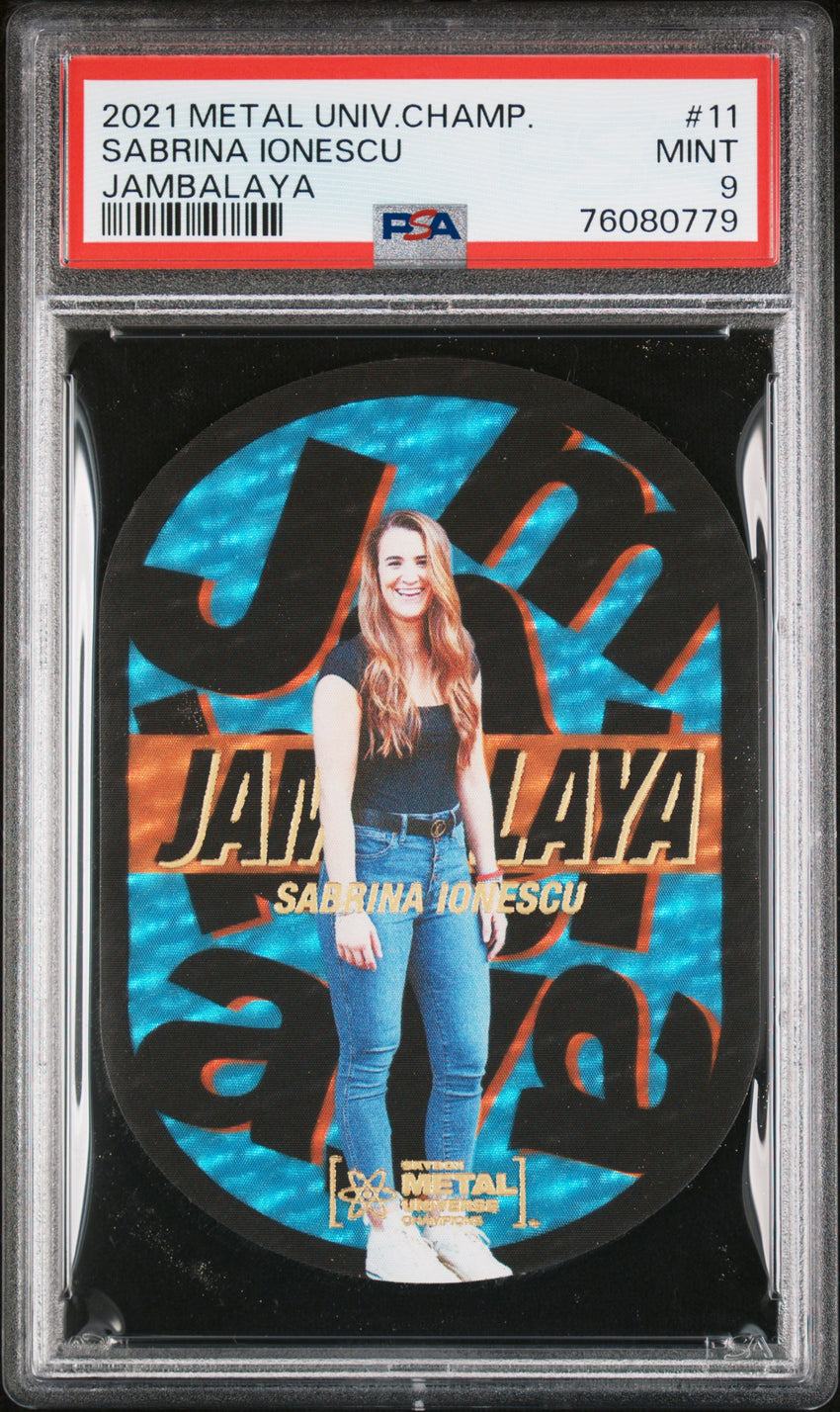 2021 Skybox Metal Universe Champions Jambalaya Sabrina Ionescu Jambalaya #11 PSA 9 76080779