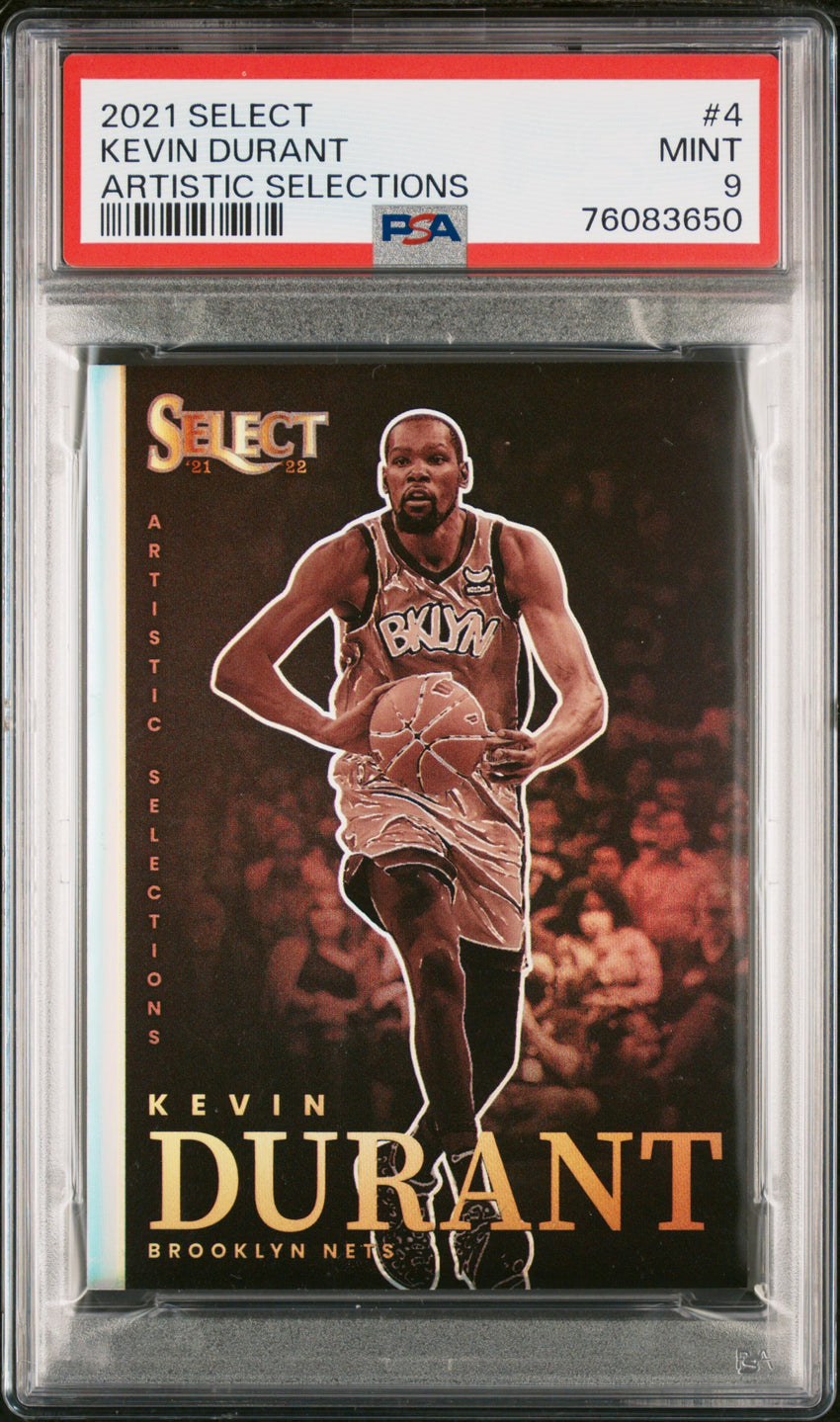 2021 Panini Select Artistic Selections Kevin Durant Artistic Selections #4 PSA 9 76083650