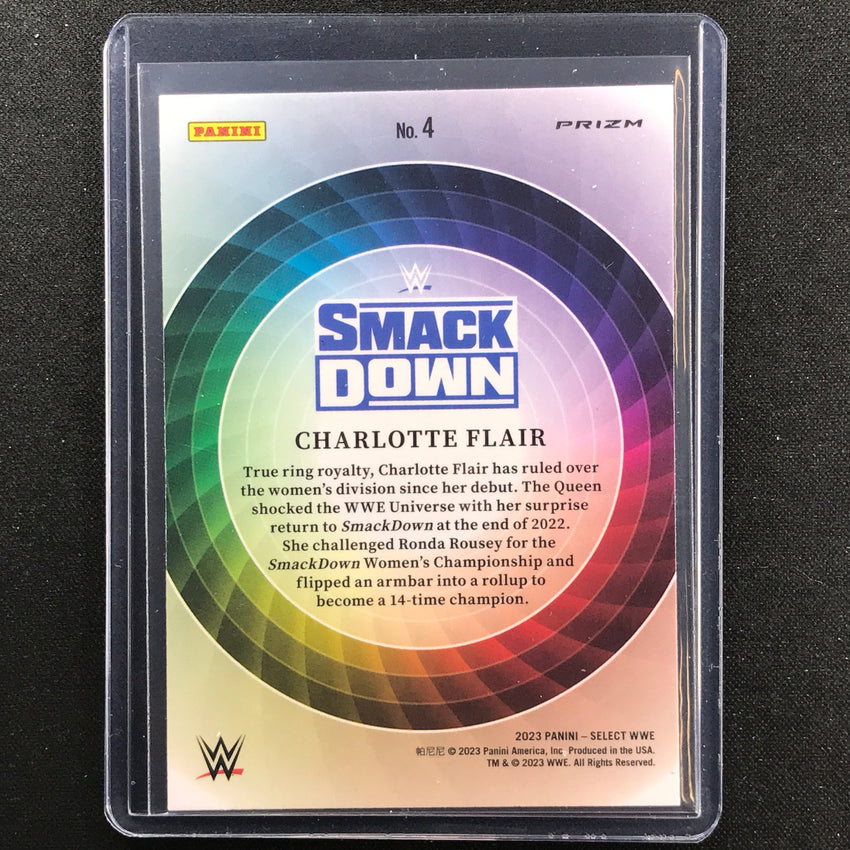 2023 Select Wwe Charlotte Flair Color Wheel Ssp No 4