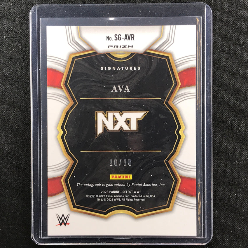 2023 Select Wwe Ava Signatures Rookie Auto Gold Prizm 10/10
